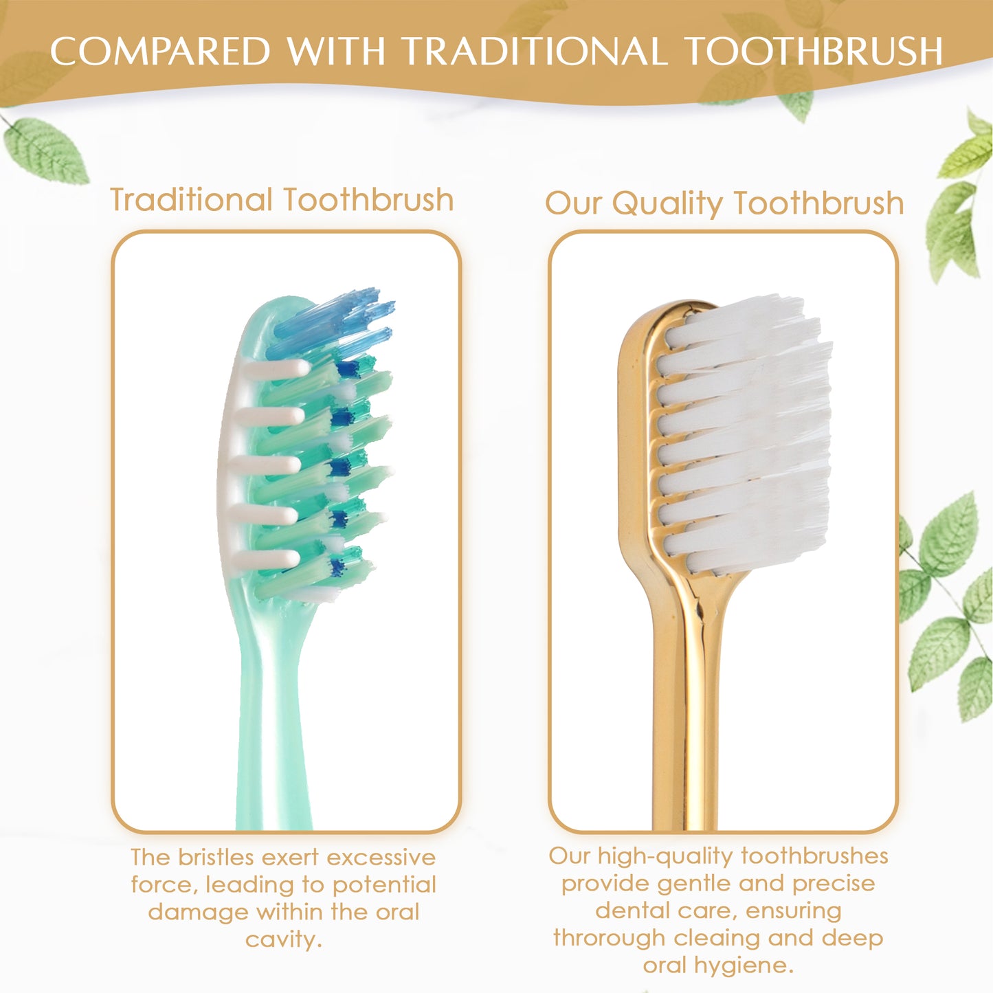 Luxurious Toothbrush with Super Soft Bristles