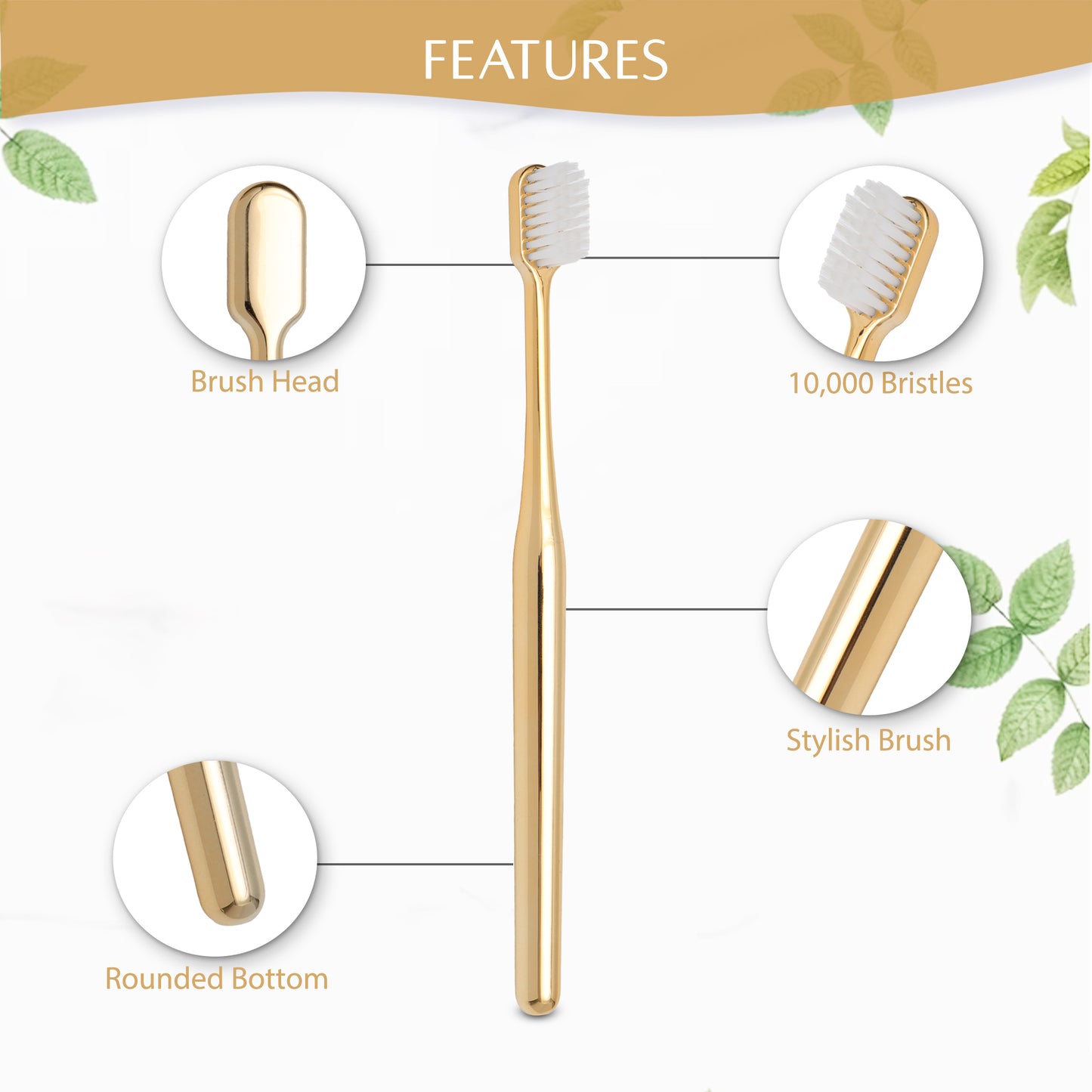 Luxurious Toothbrush with Super Soft Bristles